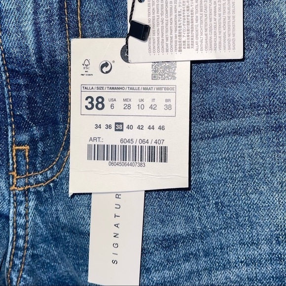 NWT ZARA Premium Denim The Truth High Rise Slim Jeans Size 6 Blogger Favorite - Picture 11 of 12
